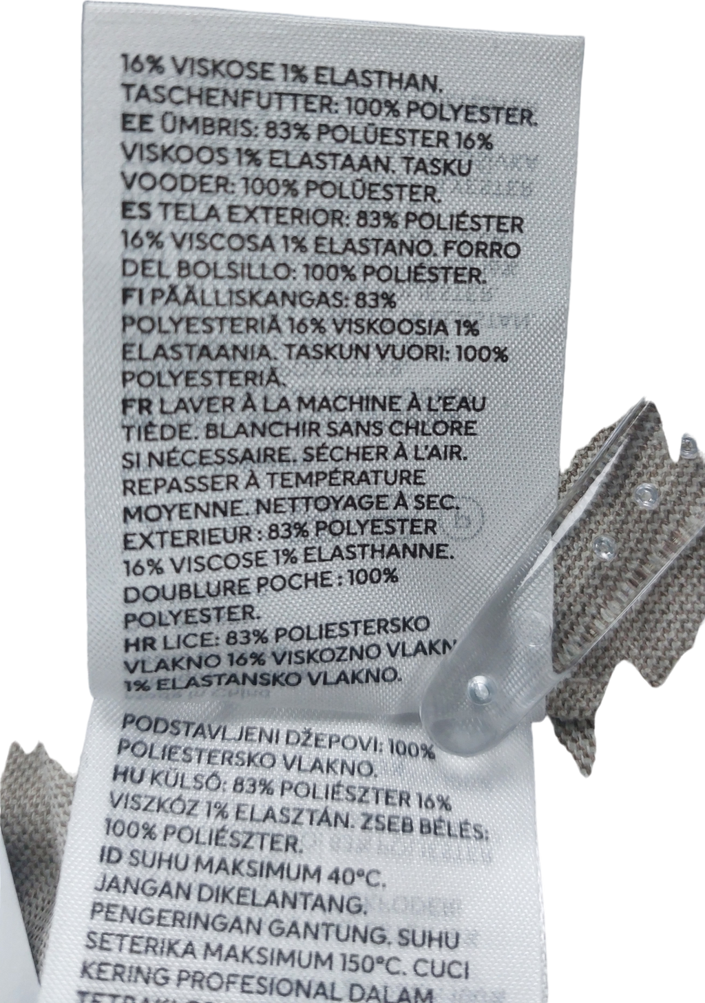 H&M Beige Wide Leg Trousers UK 10