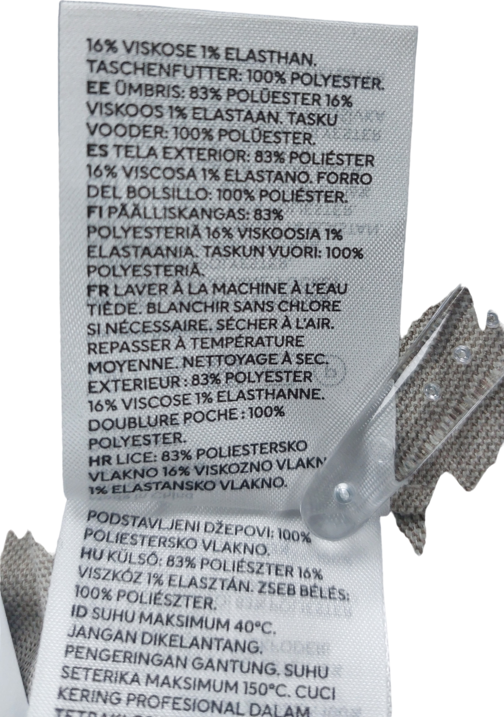 H&M Beige Wide Leg Trousers UK 10