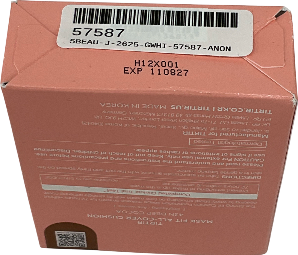 tirtir Mask Fit All-cover Cushion 43n 18g