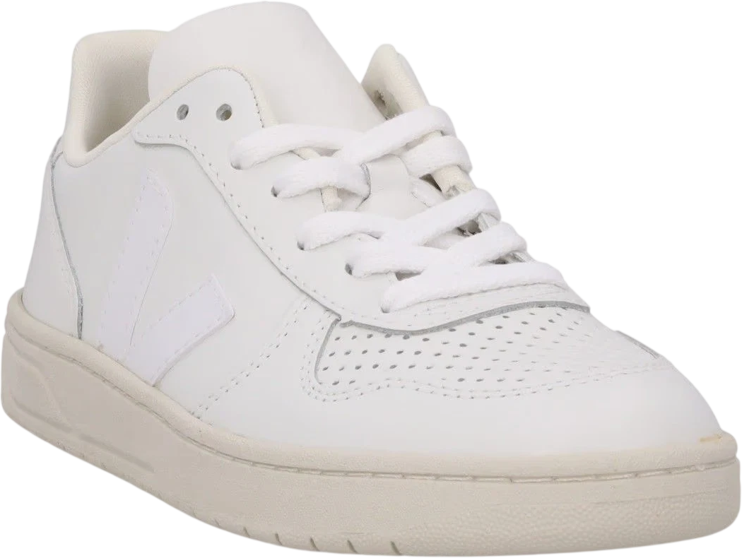 VEJA V-10 Leather Extra White Trainers UK 2 EU 35