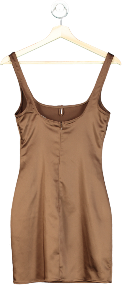 Zara Brown Bodycon Mini Dress UK XS