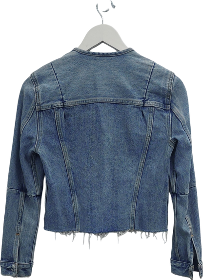 levis Blue 90s Altered Trucker Denim Jacket UK XS/S