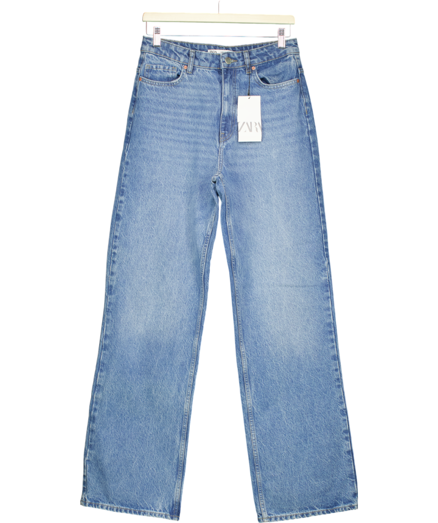 ZARA Blue Straight Leg Jeans UK 10