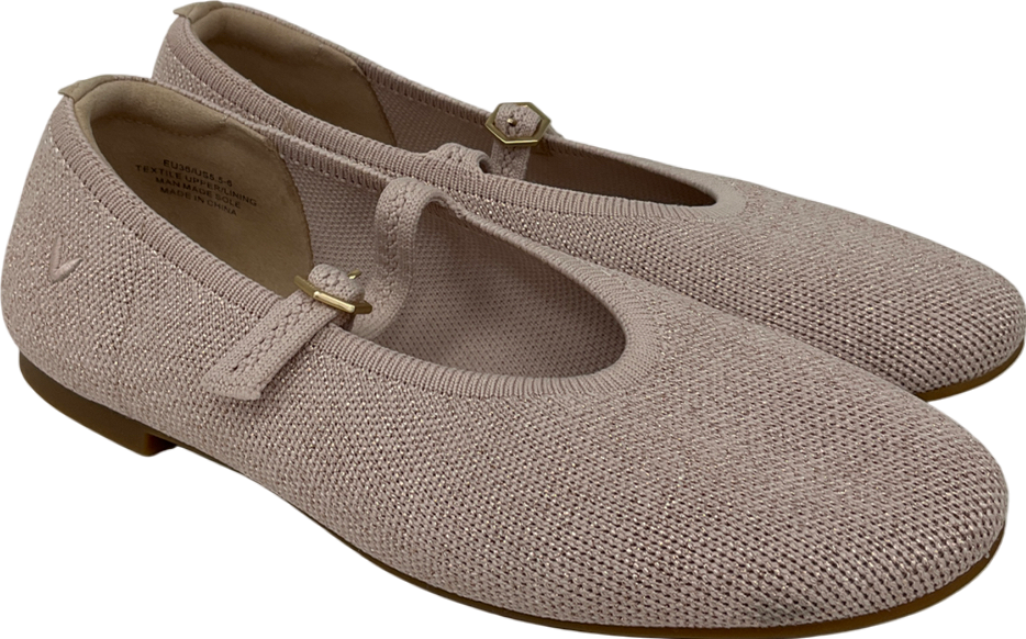 vivaia Pink Round Toe Mary-jane Flats UK 3 EU 36 👠