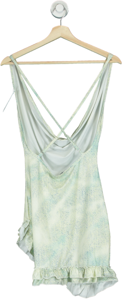 MURCI Light Green Sleeveless Mini Dress UK 8