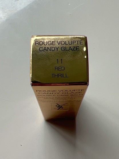 Yves Saint Laurent Rouge Volupté Candy Glaze Double Care Balm 11 Red Thrill 3.2g