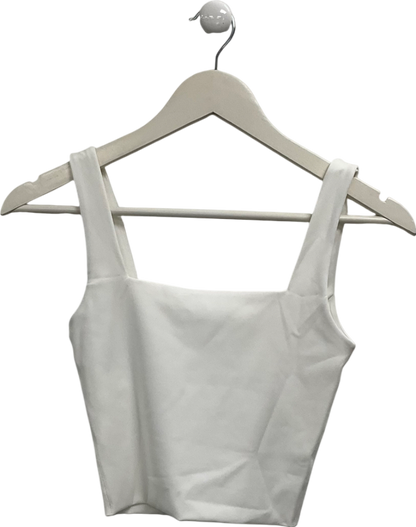 Klayd White Square Neck Tank Top UK XS