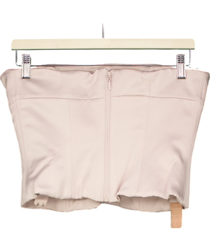 House of CB Pink Satin Corset Top UK M