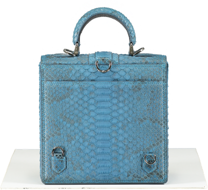 S'uvimal Blue Python Skin backpack /Crossbody Bag