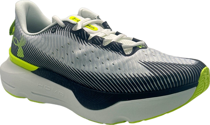 Under Armour White/Black/Neon Green HOVR Running Shoes UK 8