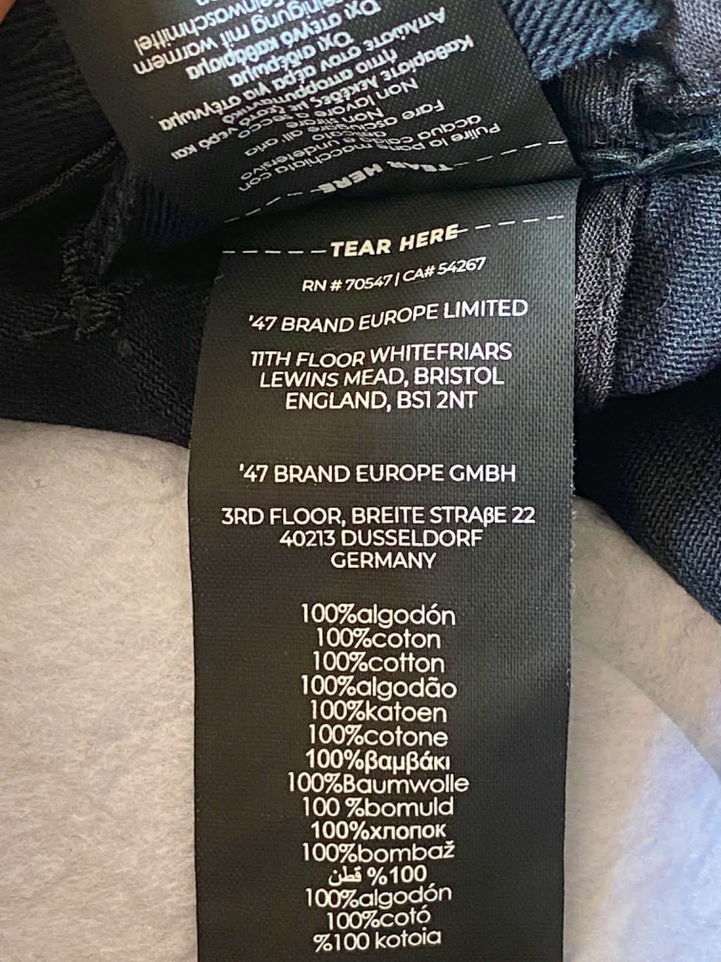 '47 Brand Black LA Dodgers Clean Up Adjustable Cap