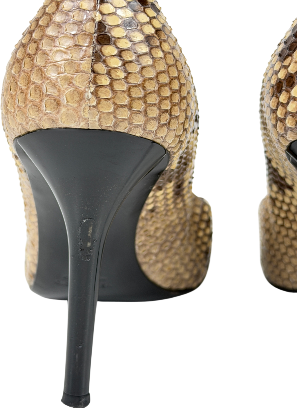 Patrick cox Cream Snake Skin Heeled Slip On Shoe UK 6 EU 39 👠