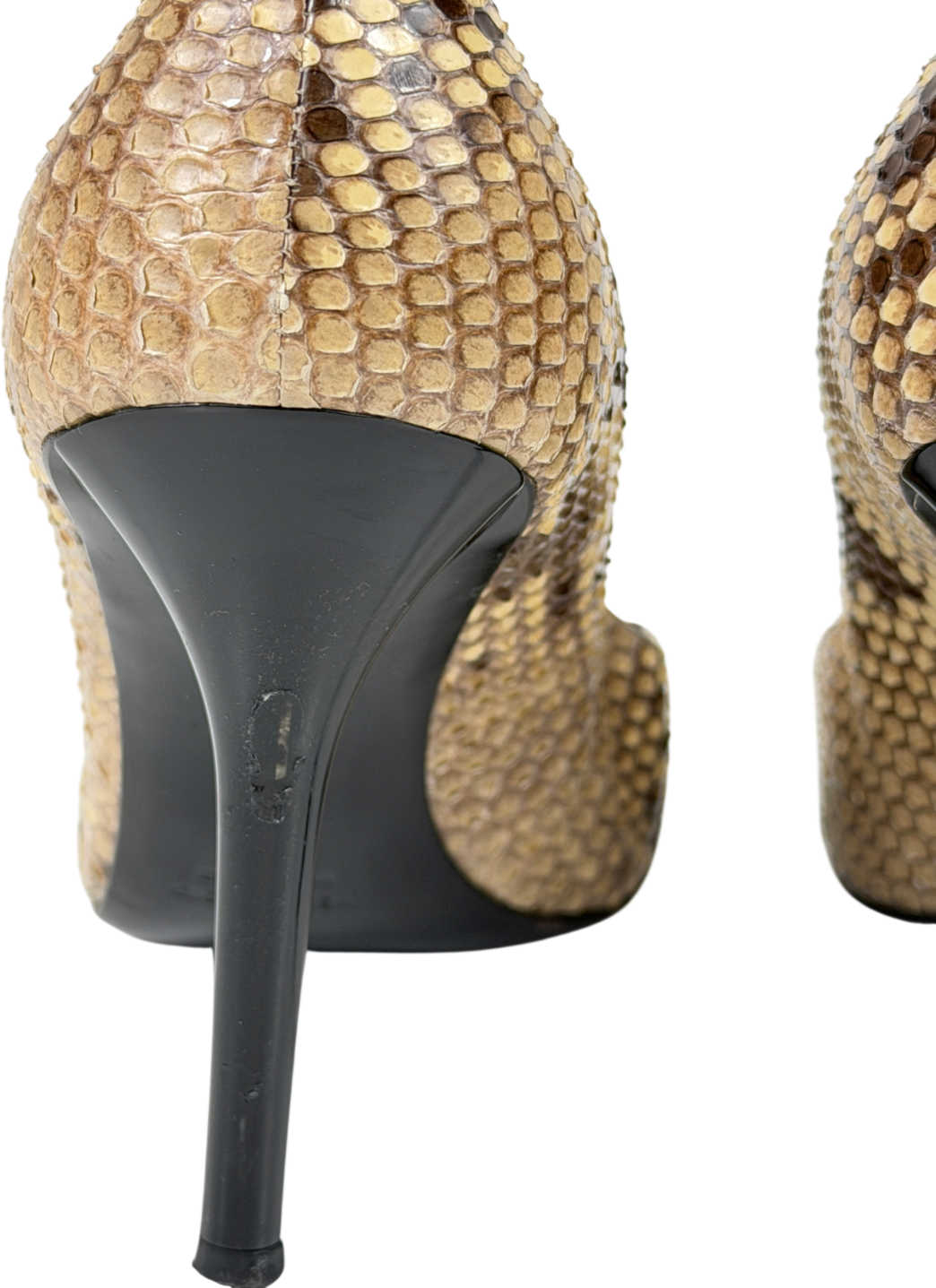 Patrick cox Cream Snake Skin Heeled Slip On Shoe UK 6 EU 39 👠