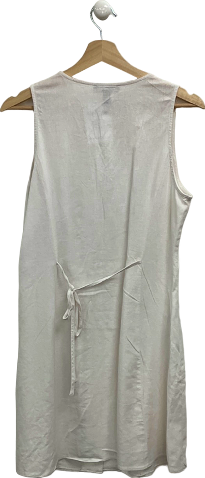 New Look White Button-Down Sleeveless Dress UK 12