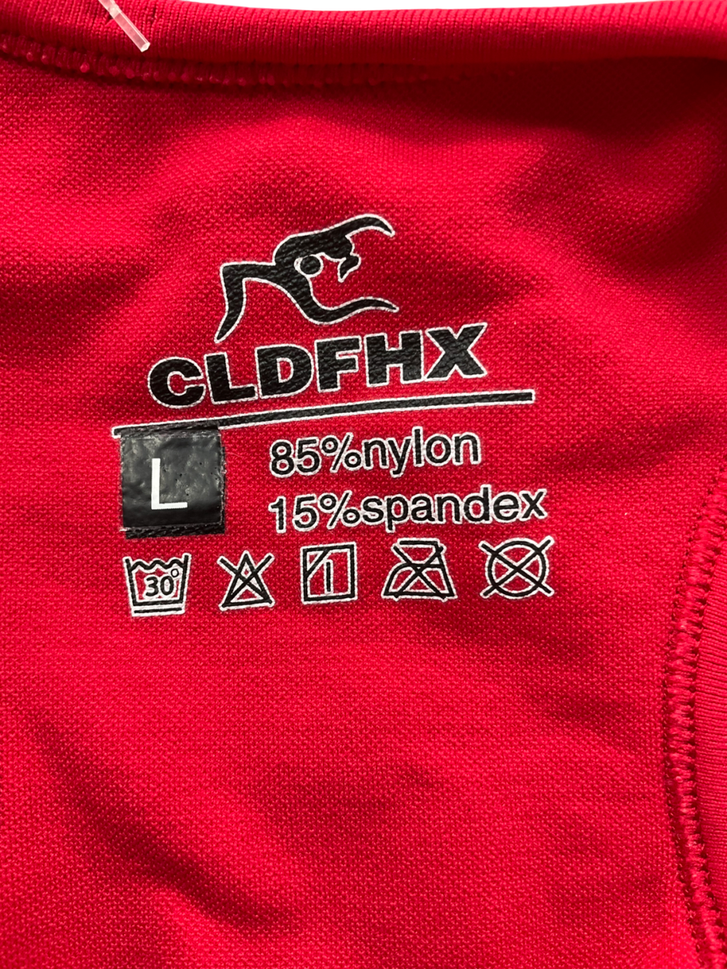 CLDFHX Red Racerback Sports Bra UK L