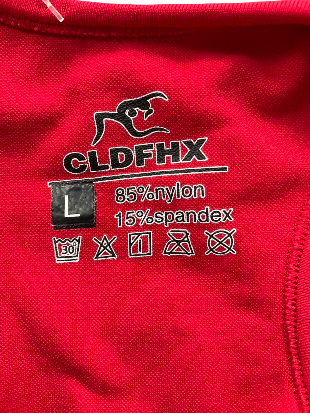 CLDFHX Red Racerback Sports Bra UK L