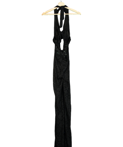 Outcast Black Suede Lace Jumpsuit UK XS