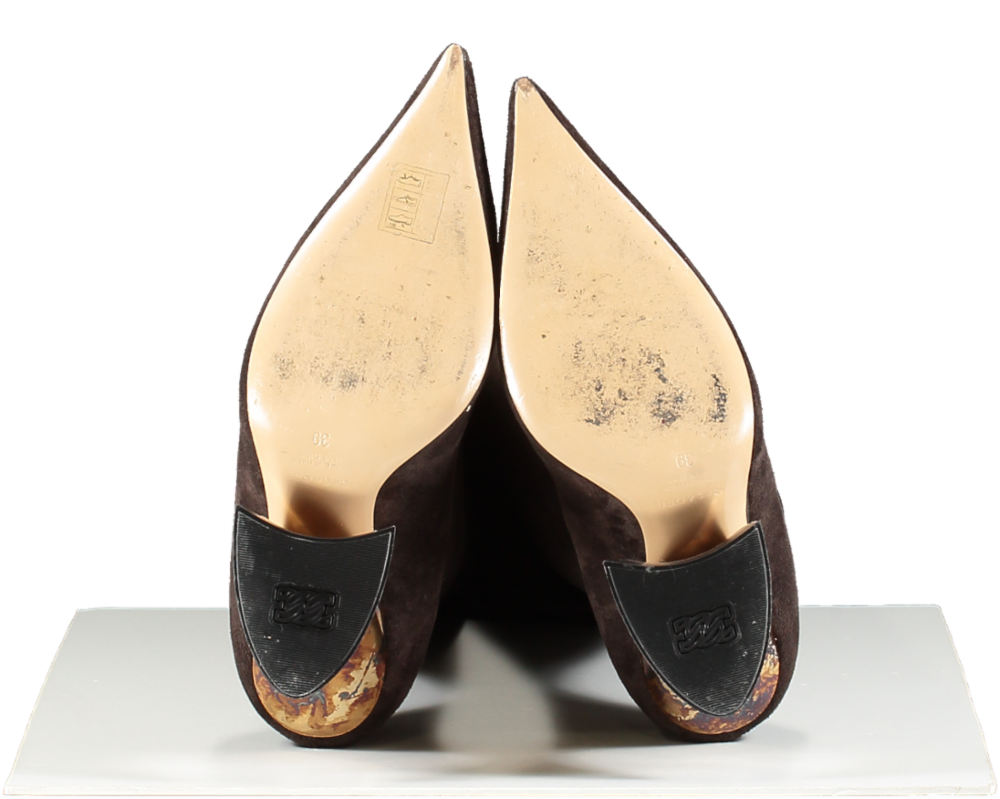 CASADEI Brown Elodie - Over The Knee Suede Boots UK 6 EU 39 👠