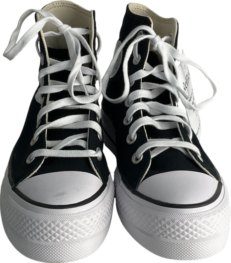 Converse All Star Lift Hi Trainers In Black & White UK 4 EU 37 👠