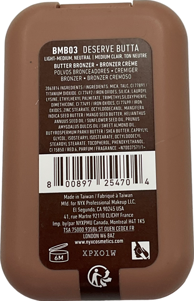NYX Buttermelt Bronzer Deserve Butta 5g