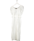 Vivienne Westwood White Cotton Midi Dress UK 10