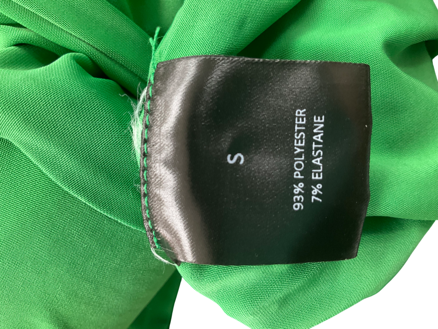 Noughts & Kisses Green Stretch Shoulder Pad Top UK S