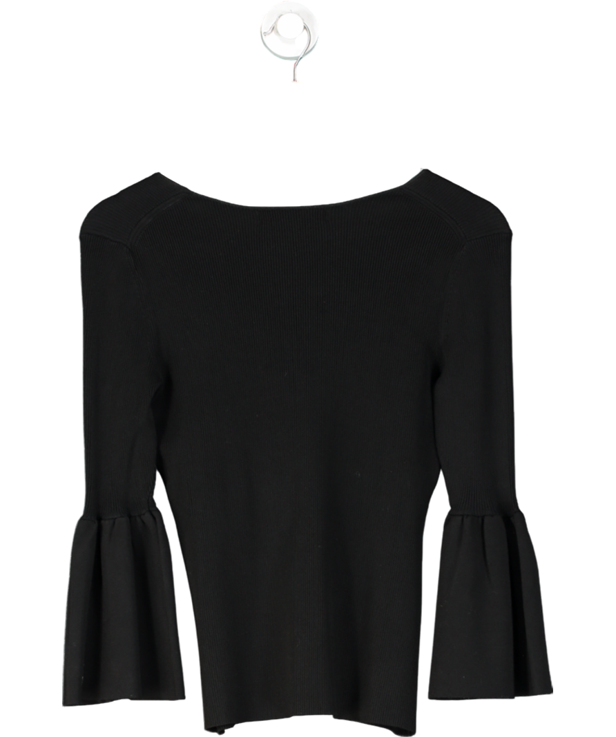 Elizabeth & James Black Bell Sleeve Top UK M