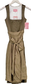 KRUGER Brown Dirndl Hada Dress UK XS