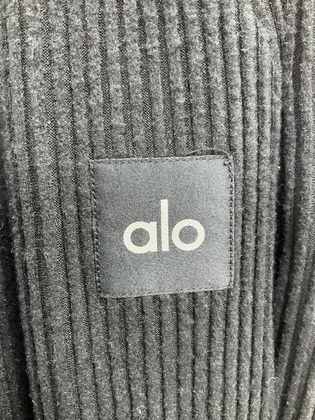 alo yoga Black Muse Wide Rib Sweatpant UK S