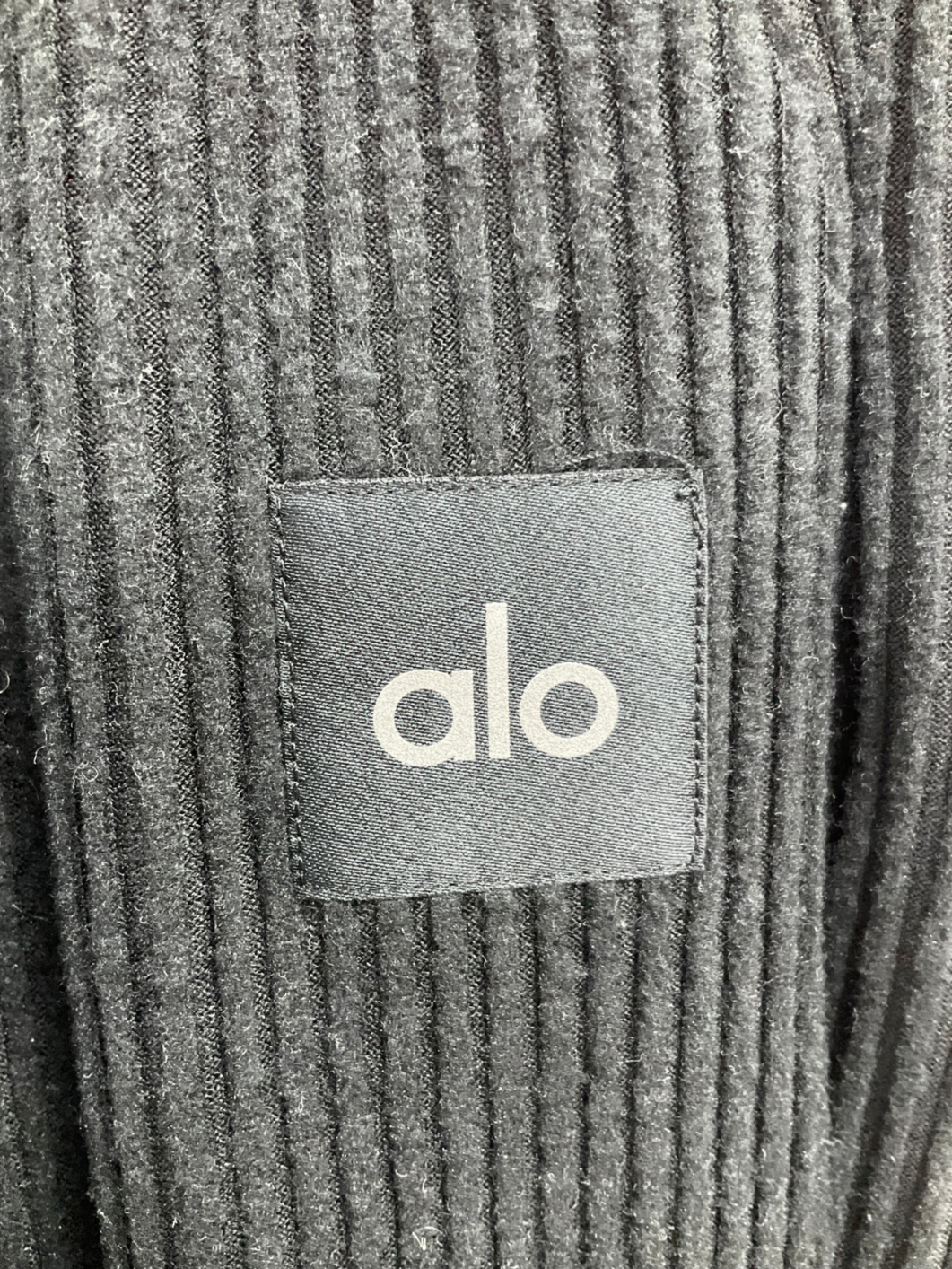 alo yoga Black Muse Wide Rib Sweatpant UK S