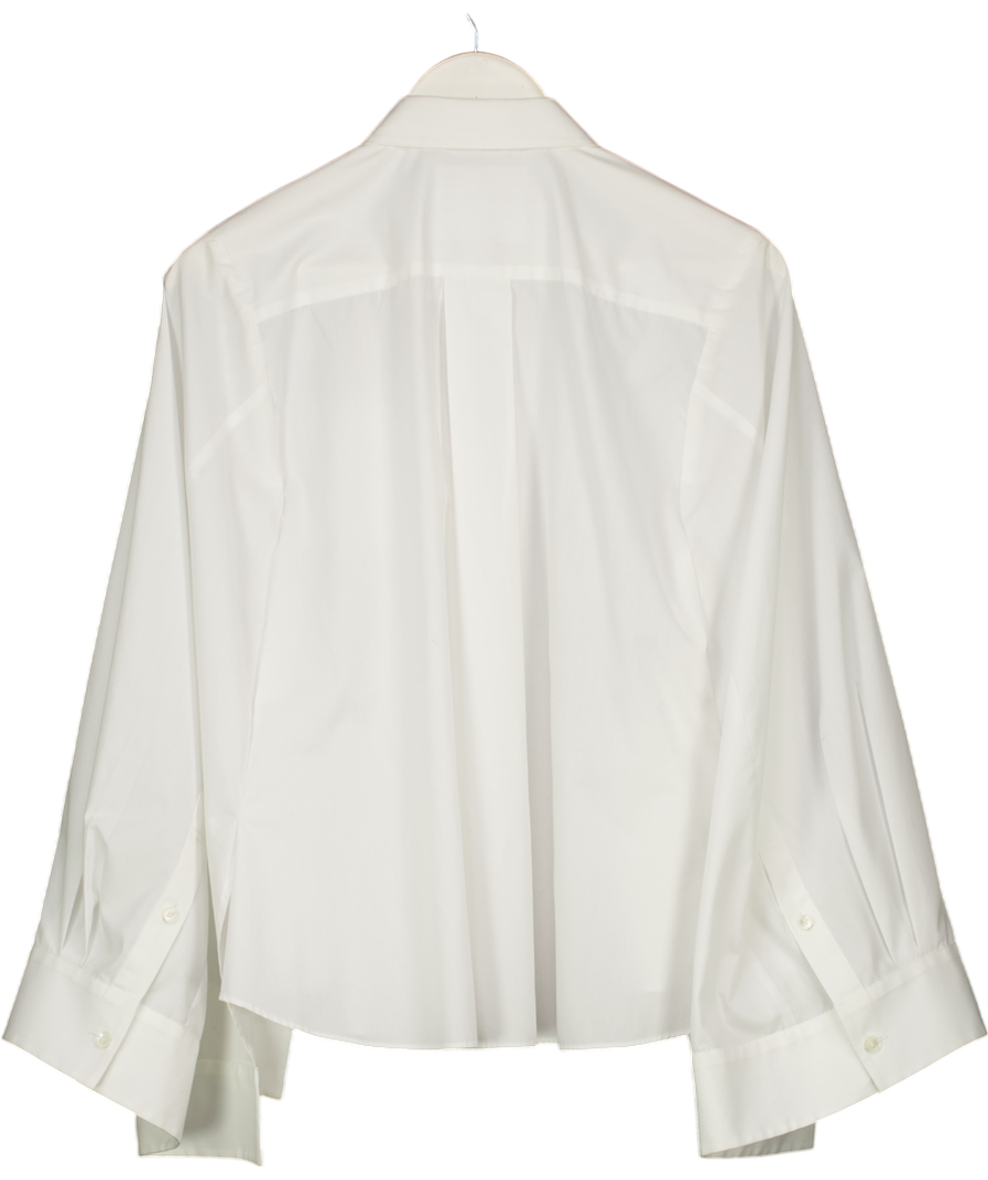 Sacai White Cotton Blend Shirt UK M