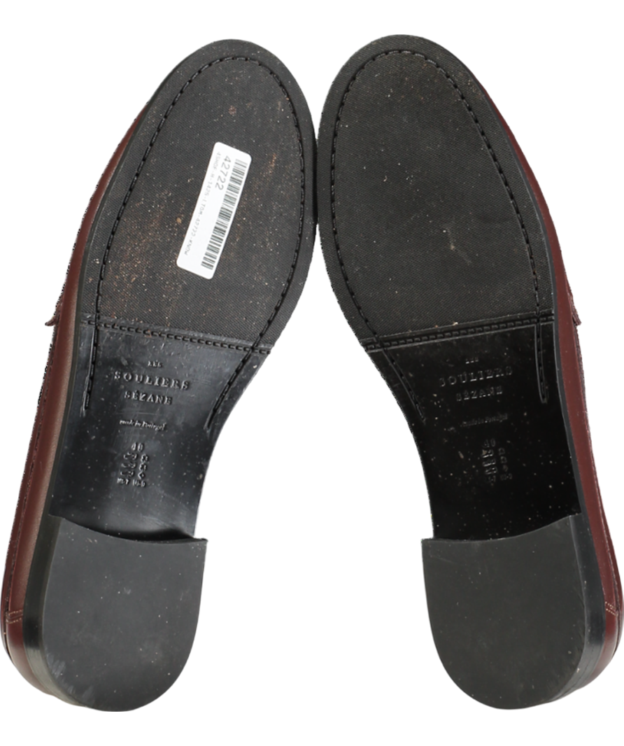 Sezane Brown Vicky Loafers  Smooth Chocolate UK 7 EU 40 👠