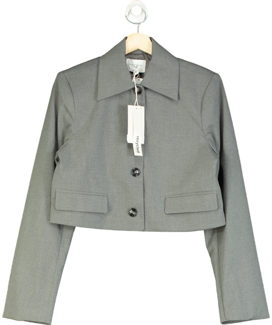 NA-KD Grey X Josefine Hj Short Blazer UK XS