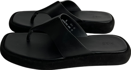 M&S Black Getaway Flatform Flip Flops UK 5 EU 38 👠