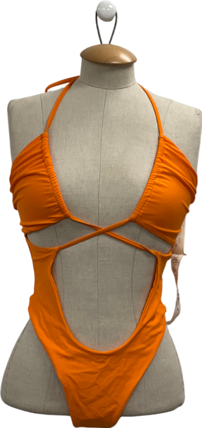 Mars the Label Orange The Tie Crossover Swimsuit UK 8