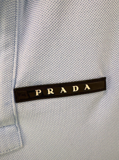 Prada Light Blue Polo Shirt UK XL