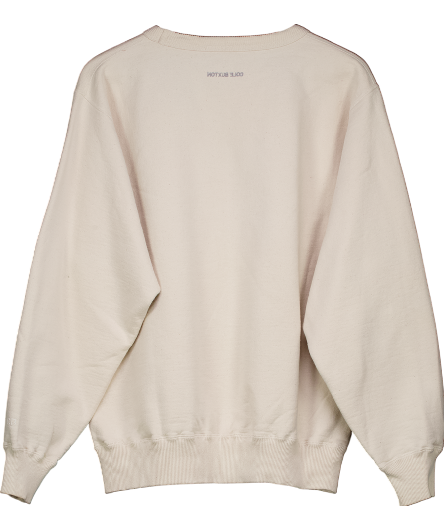 Cole Buxton Cream Rm Up Crew Sweatshirt UK M
