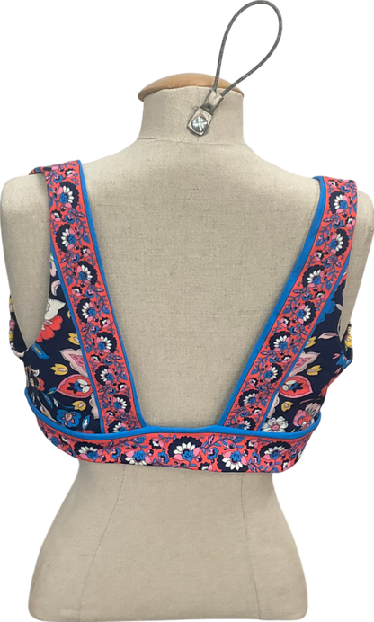 Boden Multicoloured Porto Floral Print Bikini Top UK 18