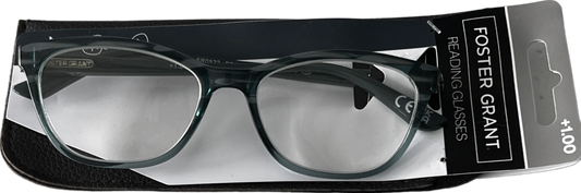 Foster Grant  Como Lenses Reading Glasses  Green/black +1