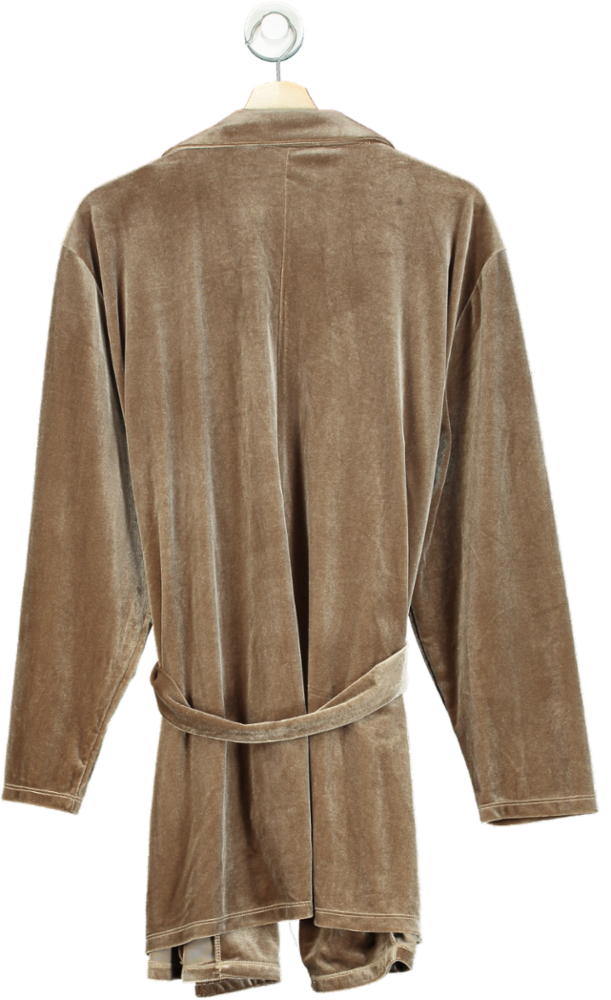 ASOS Design Brown Velvet Wrap Jacket UK 24