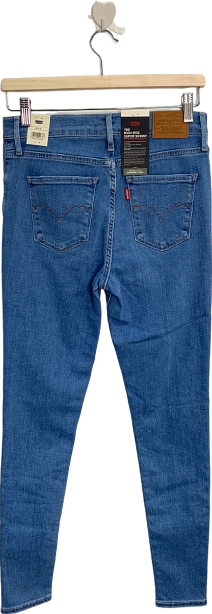 Levi's Blue 720 High-Rise Super Skinny Jeans W28