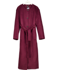 Karen Millen Red Brushed Wool Single Breasted Belted Tailored Maxi Coat - Tall UK 16