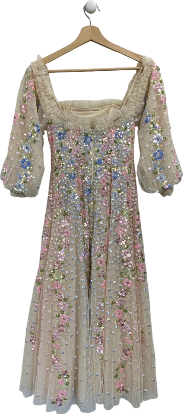 Needle & Thread Multicolour Confetti Gloss Off-Shoulder Ballerina Dress UK 6
