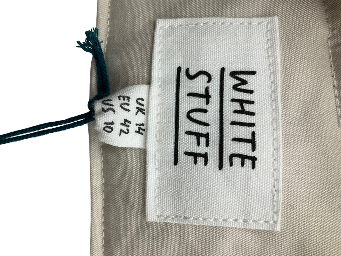 White Stuff White Emma Quilted Organic Cotton Gilet UK 14