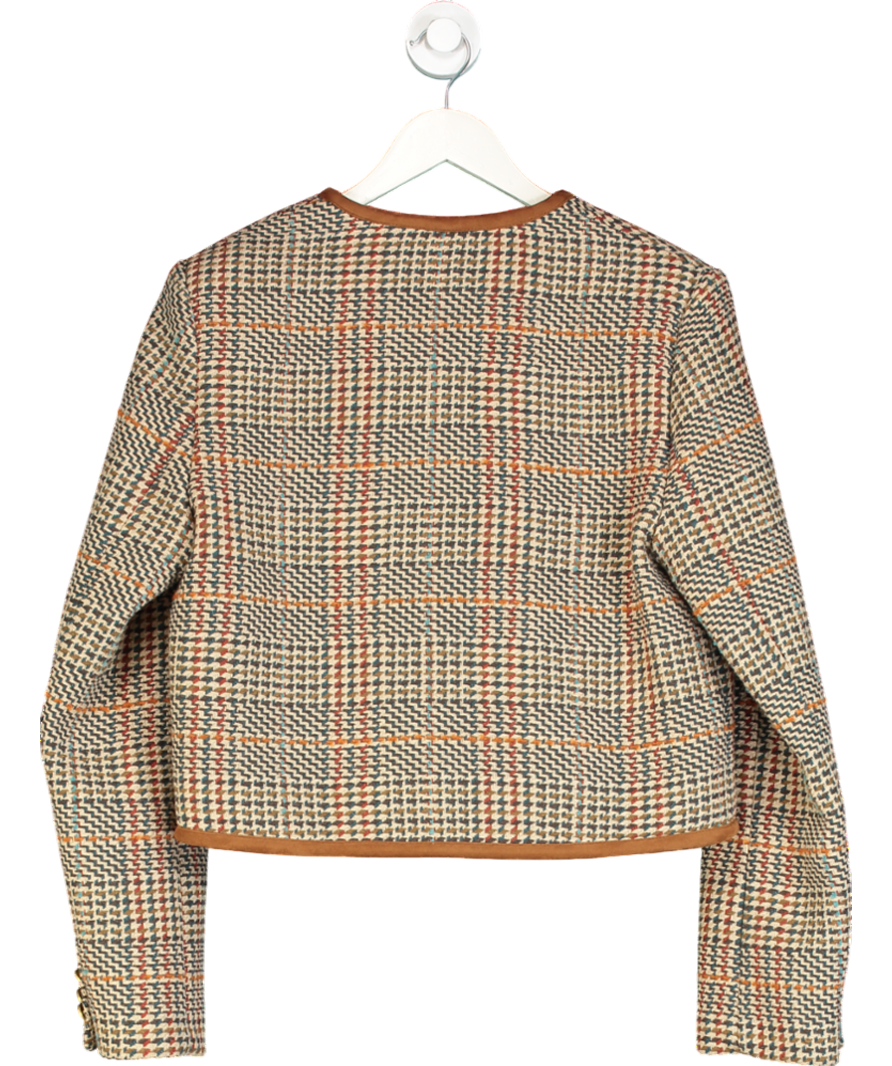 Tommy Hilfiger Brown Wool Tweed Jacket UK 10