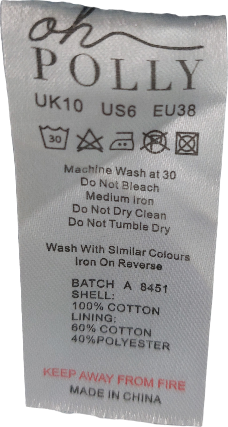 Oh Polly Blue Halter Denim Dress UK 10