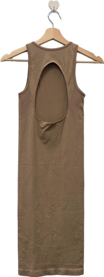 ANWND Beige Sleeveless Bodycon Dress S/M