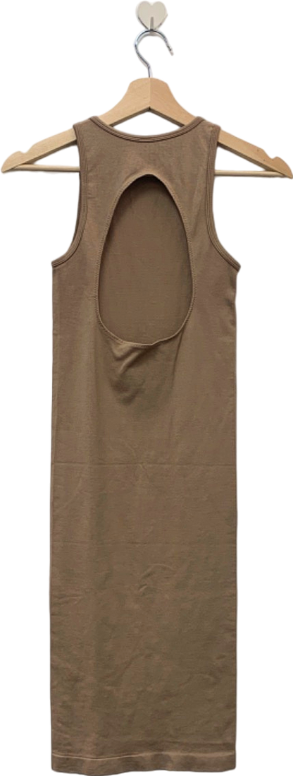 ANWND Beige Sleeveless Bodycon Dress S/M