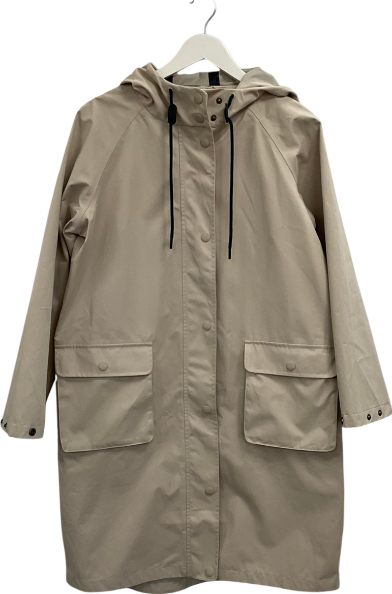 Fat Face Beige Natural Waterproof Coat UK 10