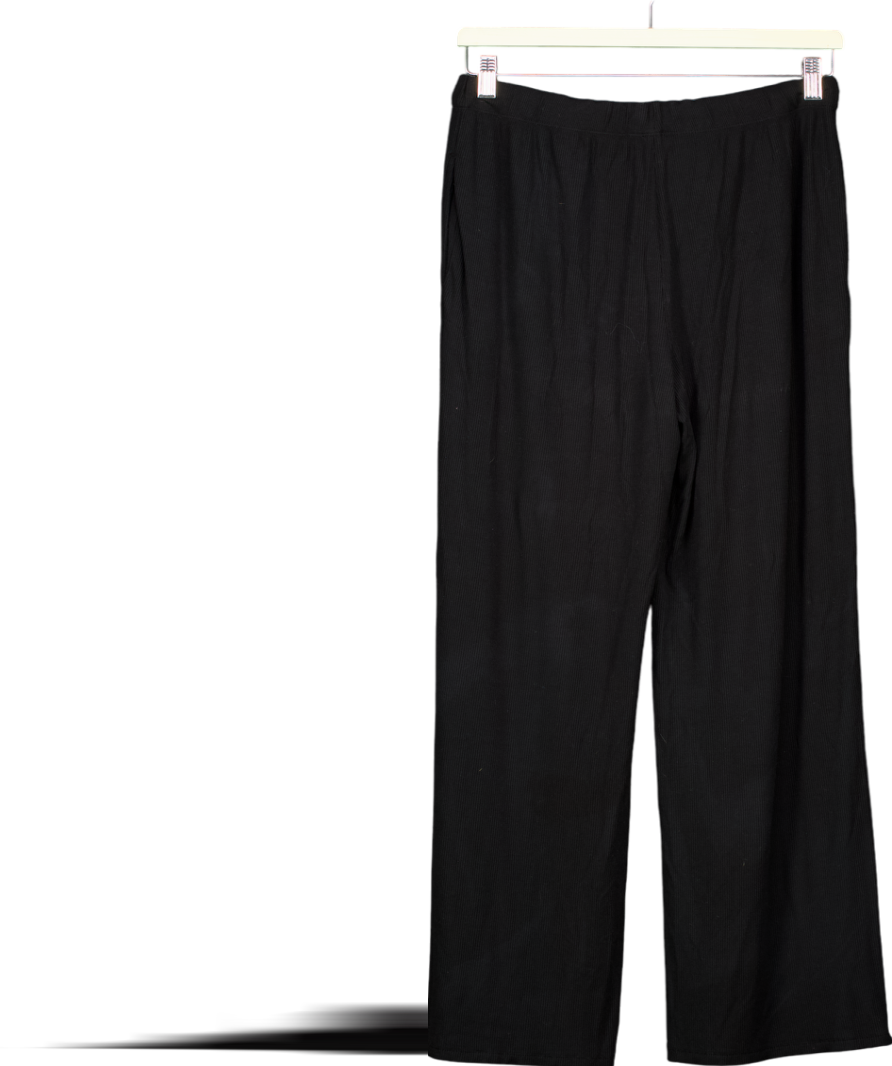 SKIMS Black Cotton Rib Pant UK XS